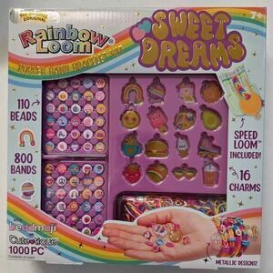 Rainbow Loom Sweet Dreams Rubber Band Bracelet Kit, 1000 pc Set - NEW